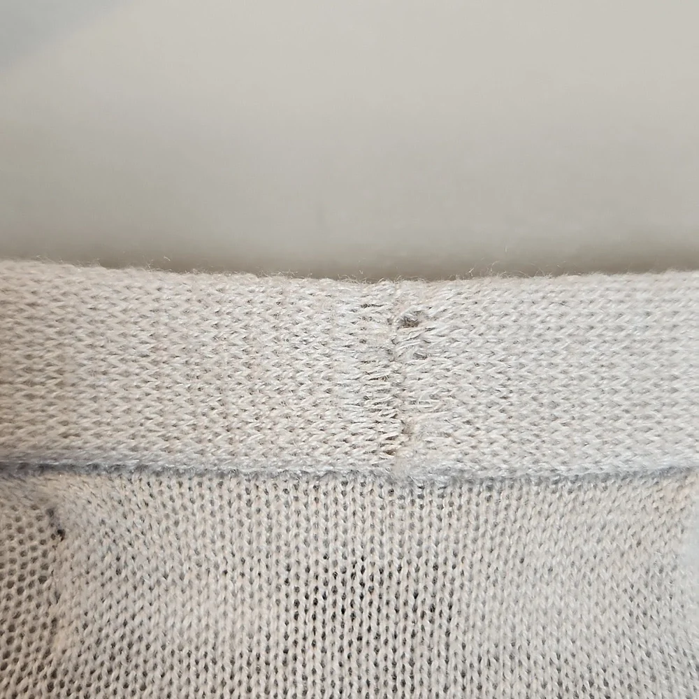 Universal Standard Light Gray Wool Blend Longline Cardigan - Picture 9 of 10